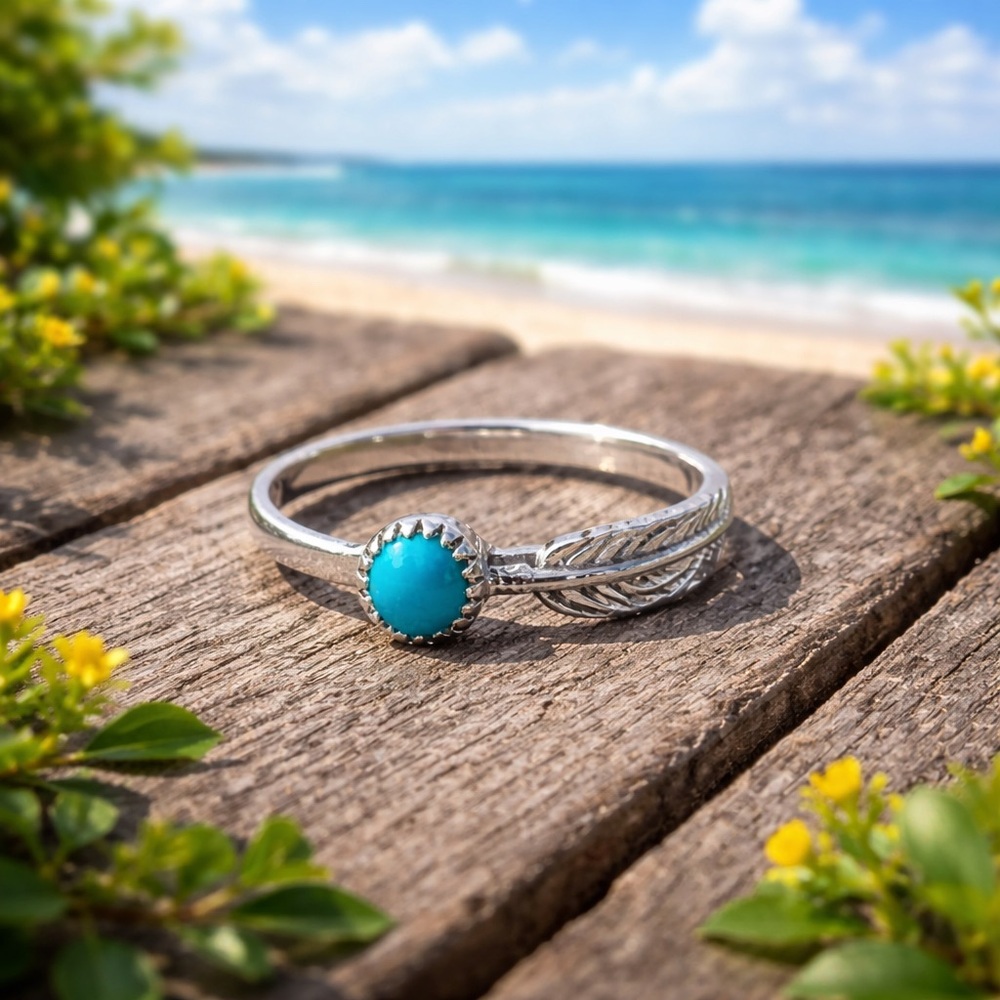Sleeping Beauty Turquoise Ring